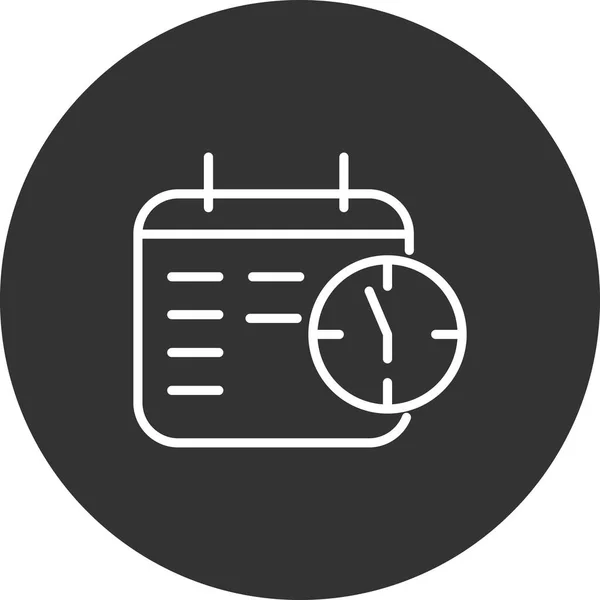 Zeitmanagement Icon Vektor Illustration — Stockvektor