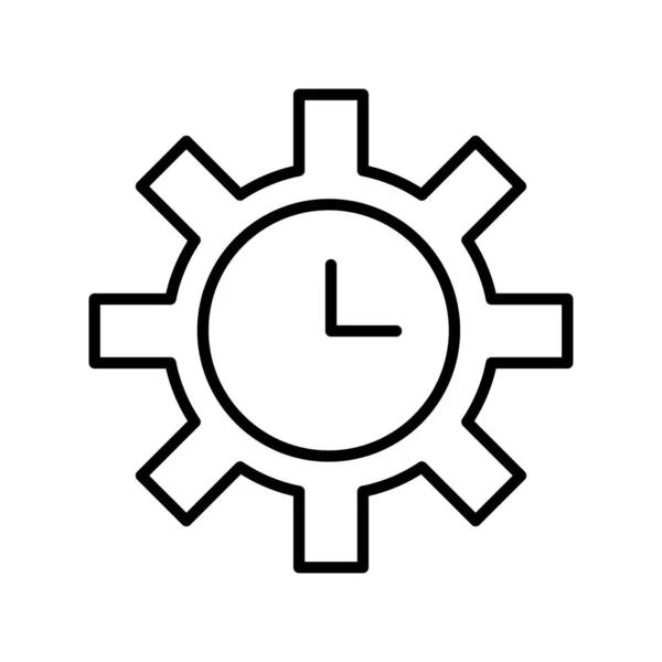Icono Gestión Del Tiempo Vector Ilustración — Archivo Imágenes Vectoriales