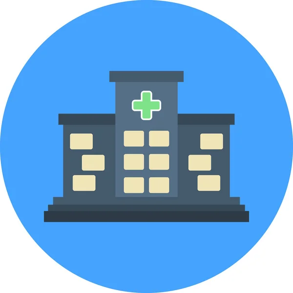Hospital Building Icon Vector Illustration — Stock Vector