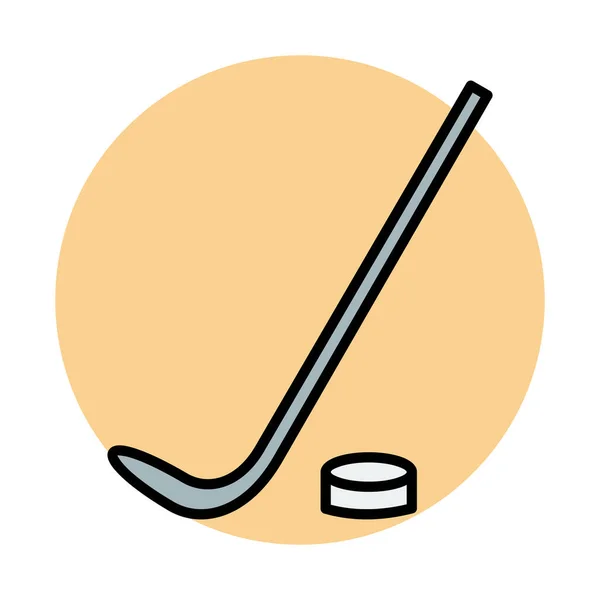 Хокейний Значок Векторні Ілюстрації — стоковий вектор