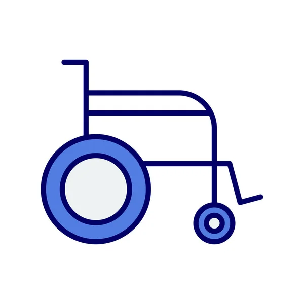 Ícone Cadeira Rodas Ilustração Vetorial —  Vetores de Stock