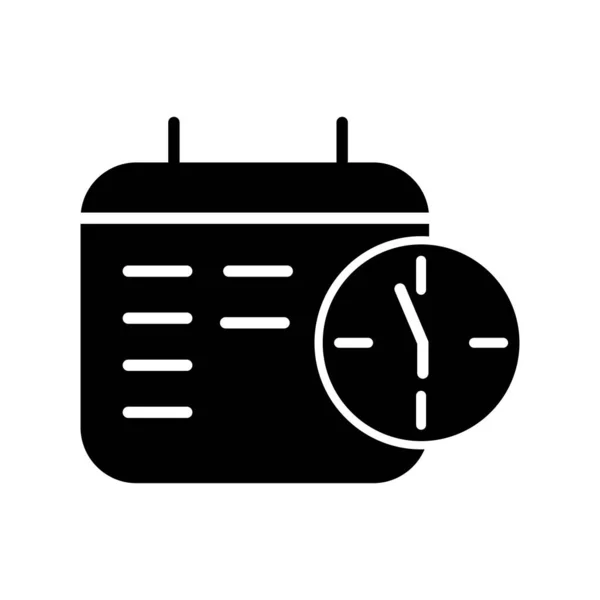 Zeitmanagement Icon Vektor Illustration — Stockvektor