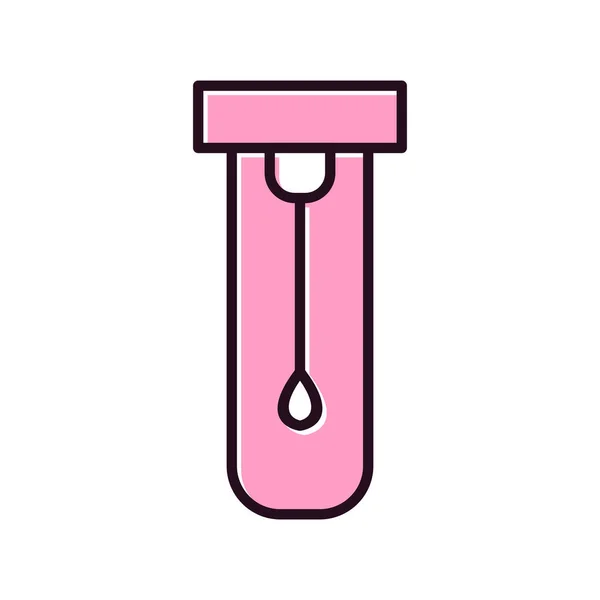 Cotton Swab Vector Glyph Icon — 스톡 벡터