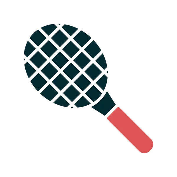 Raquette Tennis Conception Simple — Image vectorielle