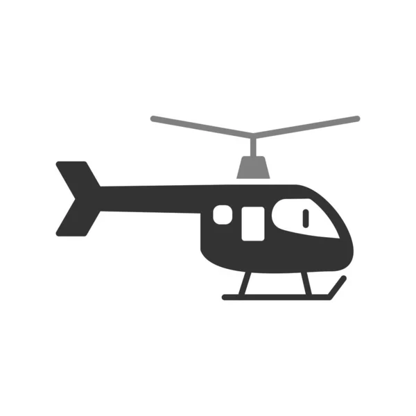 Ilustración Vectorial Del Icono Del Helicóptero — Archivo Imágenes Vectoriales