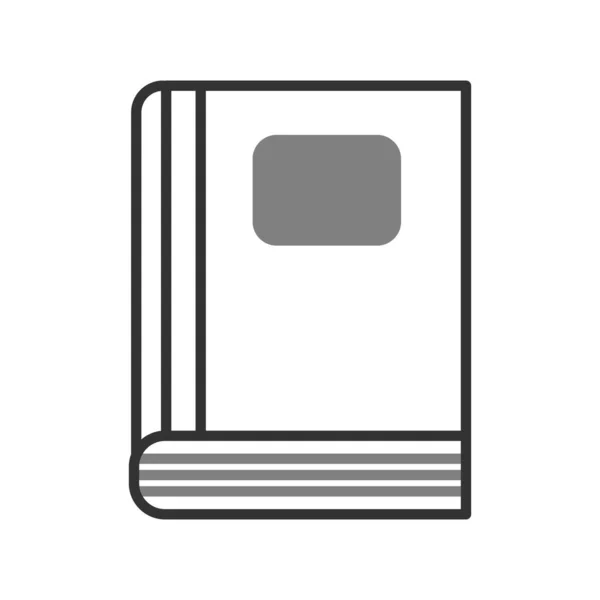 Buch Web Ikone Einfaches Design — Stockvektor