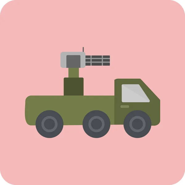 Vektorillustration Von Panzerfahrzeugen — Stockvektor