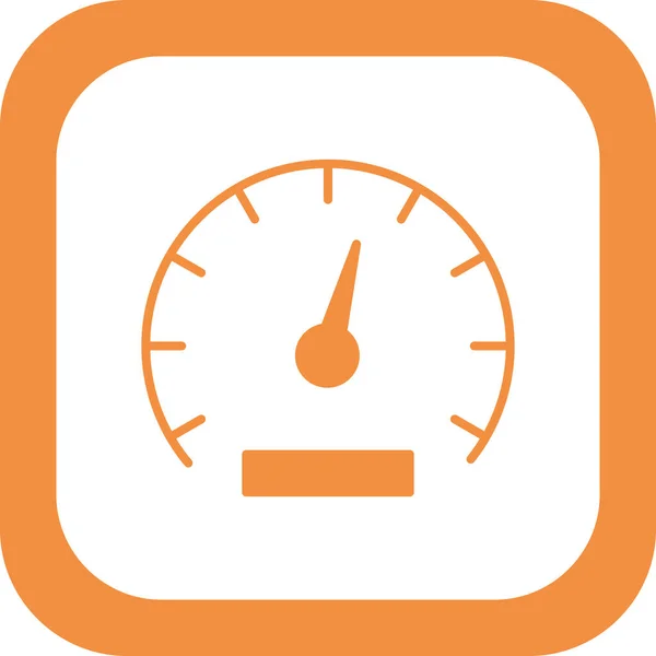 Speedometer Web Icon Simple Design — Stock Vector