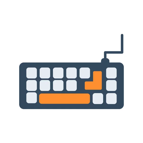 Tastaturvektor Thin Line Symbol — Stockvektor