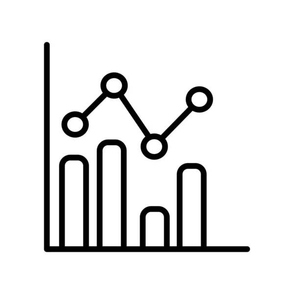 Бизнес График Статистика Простая Иконка — стоковый вектор