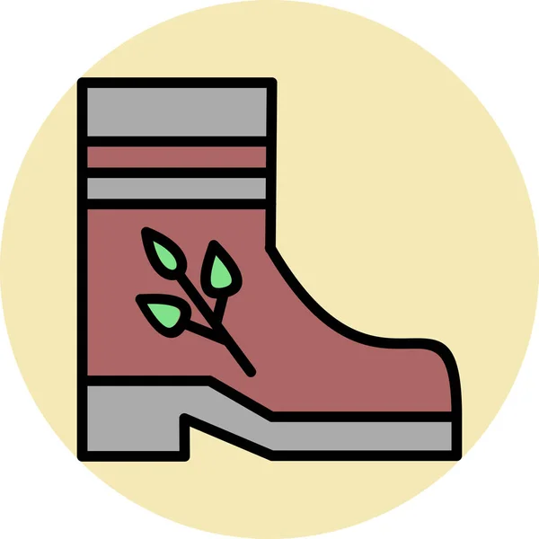 Sapatos Ícone Ilustração Vetorial — Vetor de Stock