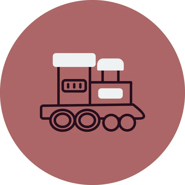 Ikona Pociągu Ilustracja Wektora — Wektor stockowy