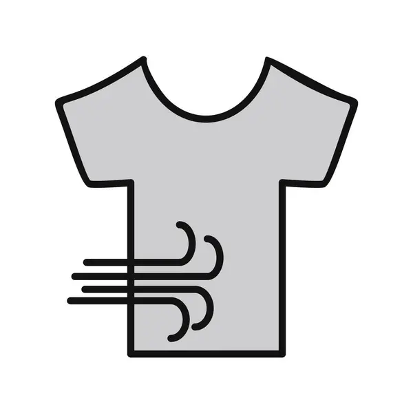 Vector Ilustración Secado Camiseta — Archivo Imágenes Vectoriales