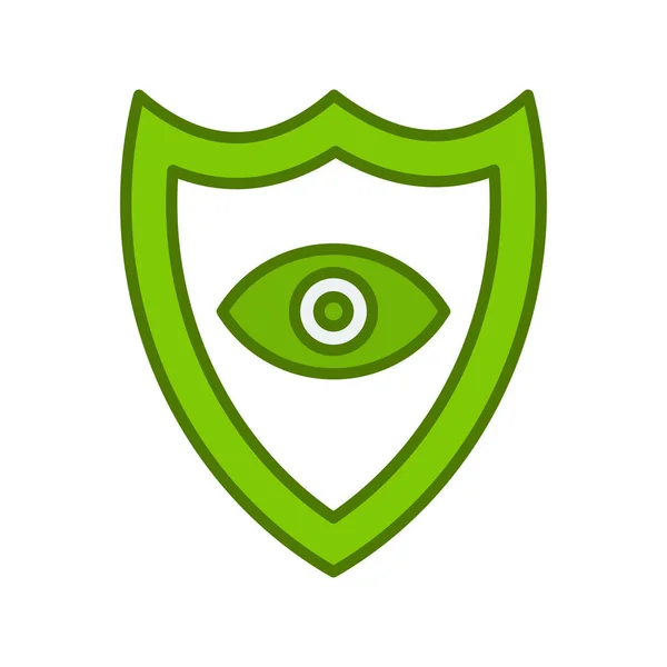 Eye Shield Icon Vector Illustration — Stock Vector