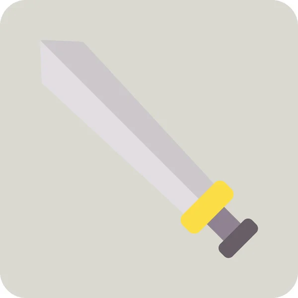 Kılıç Web Simgesi Basit Illüstrasyon — Stok Vektör