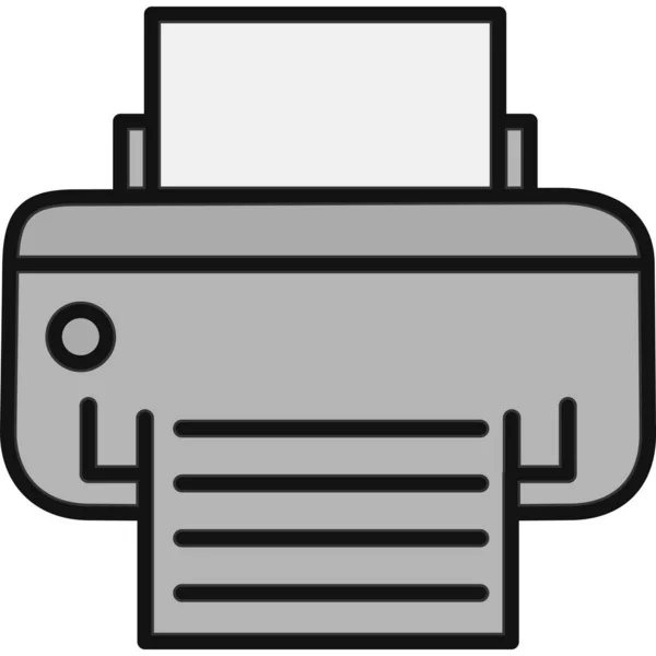Ilustração Vetor Ícone Impressora — Vetor de Stock