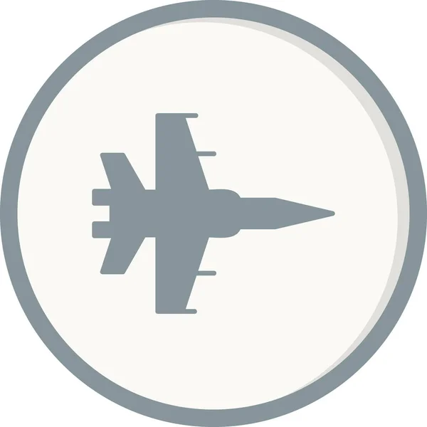 Icon Vektor Illustration Für Kampfjet — Stockvektor