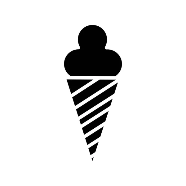 Ikona Ikony Icecream Vektor Ilustrace — Stockový vektor