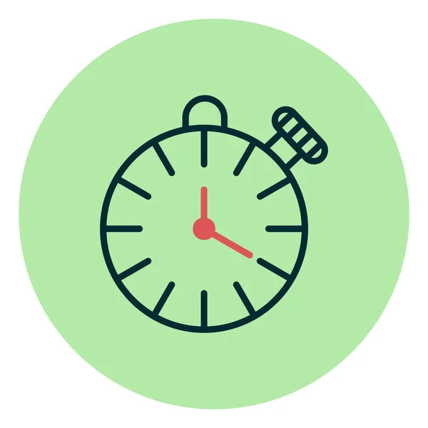 Stopwatch Icono Vector Ilustración — Archivo Imágenes Vectoriales