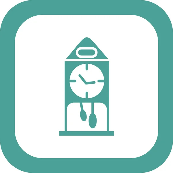 Reloj Icono Vector Ilustración — Vector de stock