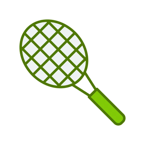 Raqueta Tenis Diseño Simple — Vector de stock