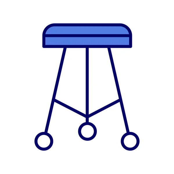 Vektor Illustration Des Stuhlsymbols — Stockvektor