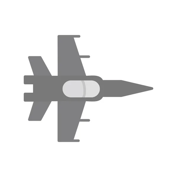 Ilustración Vector Icono Avión Combate — Archivo Imágenes Vectoriales