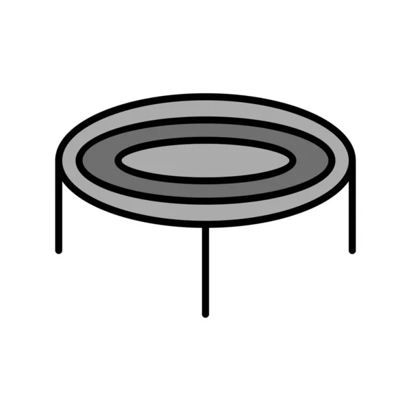 Trampolino Web Icon Design Semplice — Vettoriale Stock