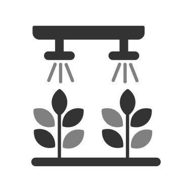 Hidrofonik bahçe ikonu vektör illüstrasyonu