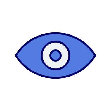 Göz simgesi vektör illüstrasyonu