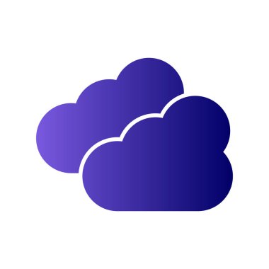 Bulut simgesi vektör illüstrasyonu