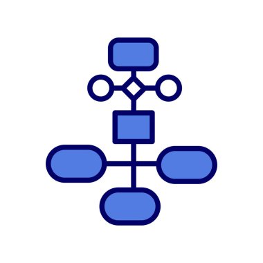 iş akışı simgesi, vektör illüstrasyonu