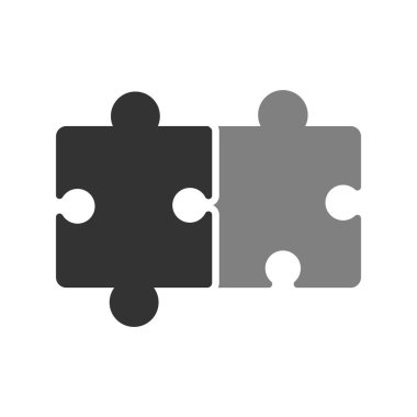 Bulmaca simgesi izole edildi. iş vektörü illüstrasyon tasarım şablonu