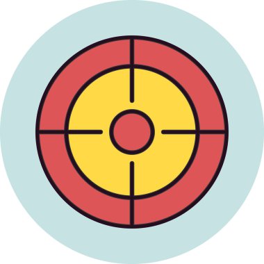 hedef simge vektör illüstrasyonu 