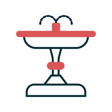 fıskiye ikonu vektör illüstrasyonu