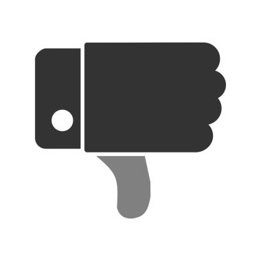 Hoşlanmıyorum. Web simgesi basit illüstrasyon 