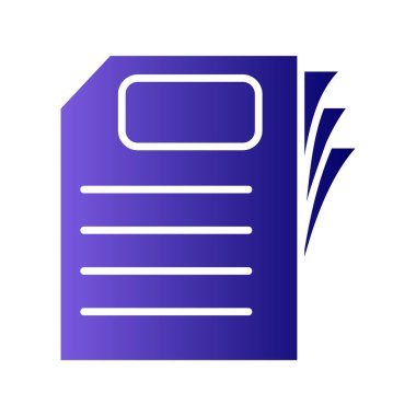 Kağıt, belge simgesi modada  