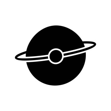 Gezegen simgesinin vektör çizimi, uzay sembolü