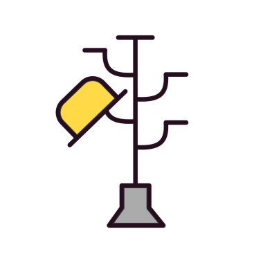 Hatstand simgesi, vektör çizimi