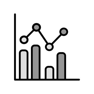 İş grafiği İstatistikler, basit web simgesi