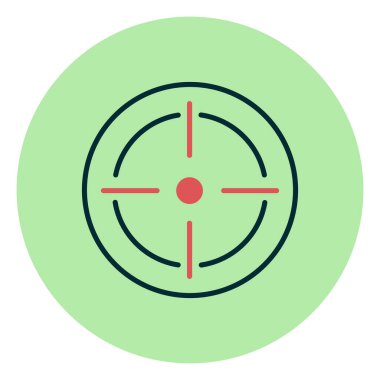 hedef simge vektör illüstrasyonu 