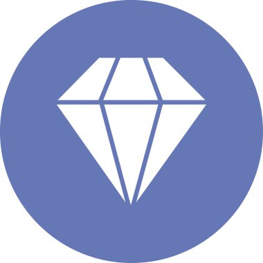 Elmas simgesinin vektör illüstrasyonu 