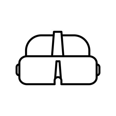 Bir VR gözlük simgesinin vektör çizimi 