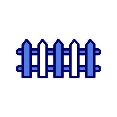 çit simgesi vektör illüstrasyonu