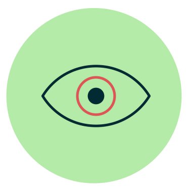 Göz simgesi vektör illüstrasyonu