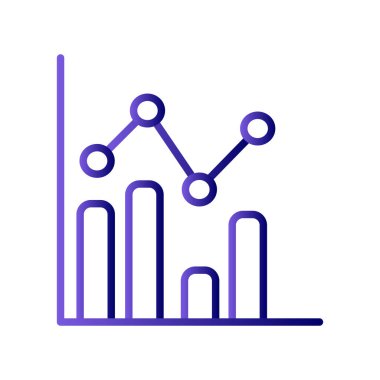 İş grafiği İstatistikler, basit web simgesi
