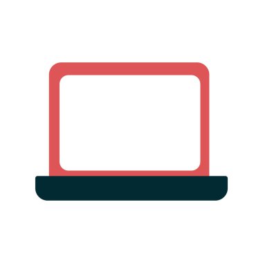 Dizüstü bilgisayar simgesi vektör çizimi