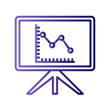 sunum simgesi vektör illüstrasyonu