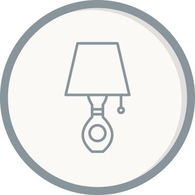 tablo lambası vektör illüstrasyonu