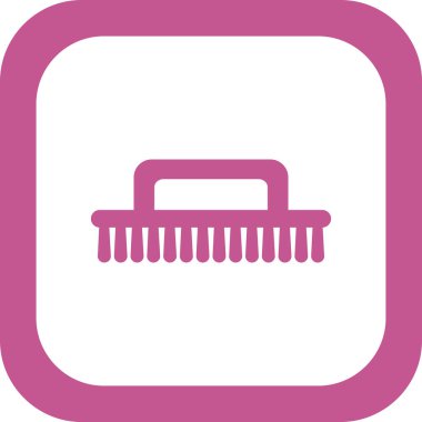 Temizlik fırça simge vektör çizim